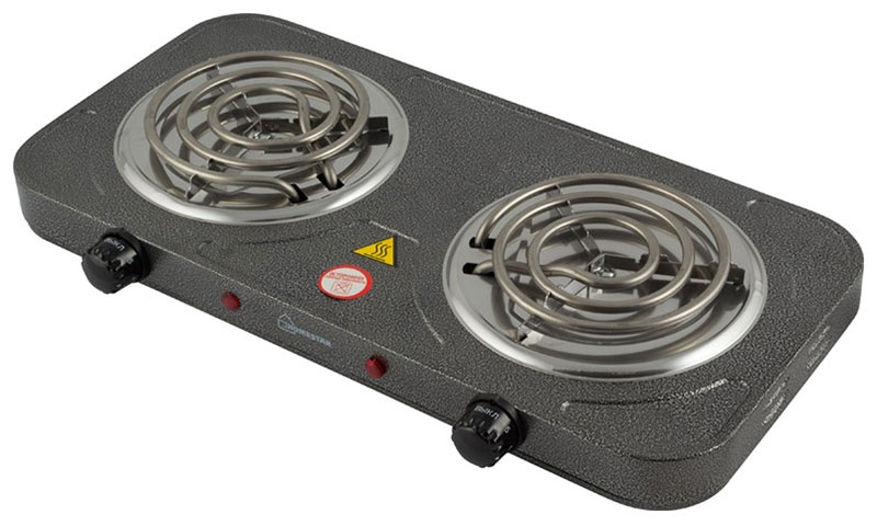 Настольная плита Homestar HS-1105 003584 47 см, 2 конфорки, серый фото 1