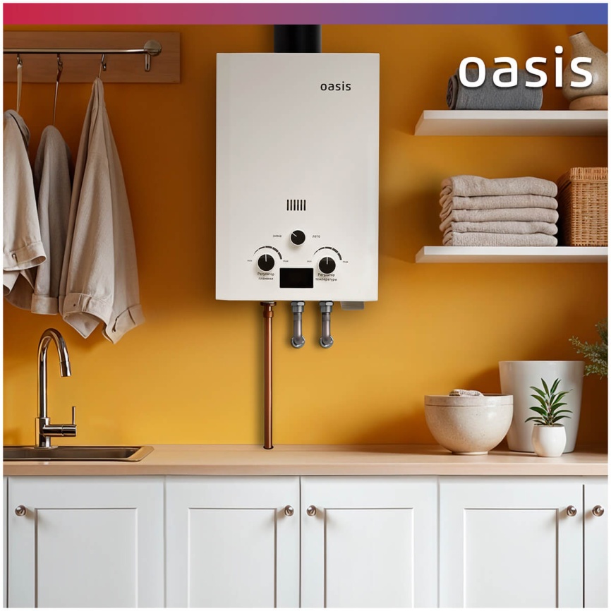 Газовый водонагреватель Oasis OR-12 W белый фото 7
