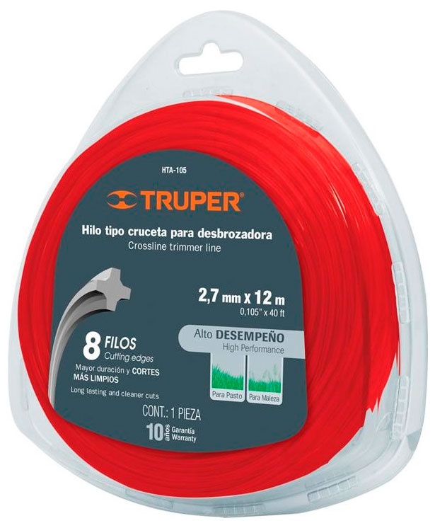 Леска для триммеров  Truper 105-2.7MM X 12M, нейлон HTA-105 17629 фото 1