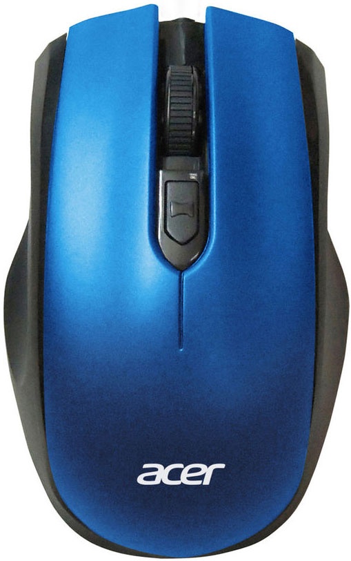 Мышь Acer OMR031 черный/синий оптическая (1600dpi) беспроводная USB (4but) (ZL.MCEEE.008) фото 1