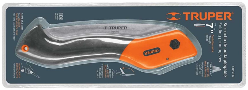 Пила складная  Truper 180 мм с пластиковой рукояткой STP-7PR 100197 фото 2