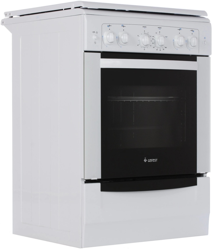 Газовая плита Gefest Брест 6100-02 60 см, 52 л, 4 конфорки, белый фото 3