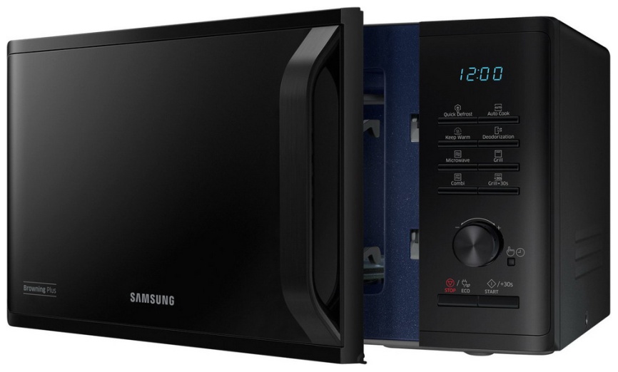 Микроволновая печь - СВЧ Samsung MG 23 K 3515 AK, 23 л, таймер, черный фото 7