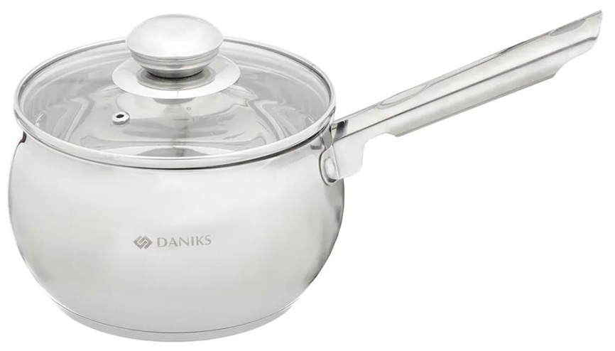 Ковш с крышкой Daniks Классика SD-16S 1.9 л фото 1