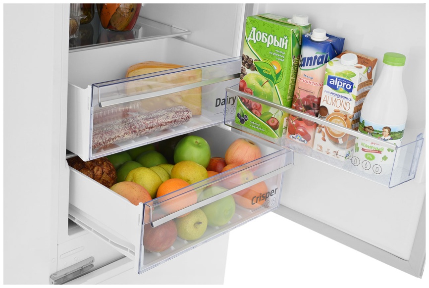 Встраиваемый двухкамерный холодильник Beko BCNA 306 E2S No frost, белый фото 7