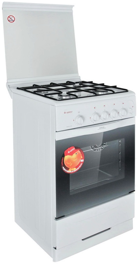 Газовая плита Gefest Брест 3200-06 K2 50 см, 42 л, 4 конфорки, белый фото 14