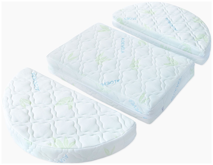 Матрас трансформер Amarobaby Aloe Vera Magic (овальный/круглый) 1250х750х120 AMARO-331275-AVME фото 1