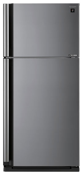 Двухкамерный холодильник Sharp SJ-XE 55 PMSL No frost, серебристый фото 1