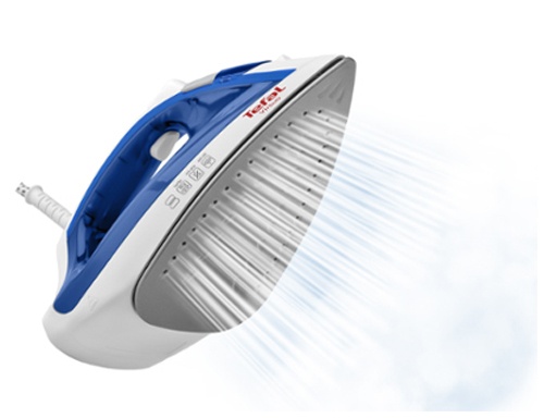 Утюг Tefal Virtuo FV1711E0, паровой удар, мощность 1800 Вт, белый/синий фото 13