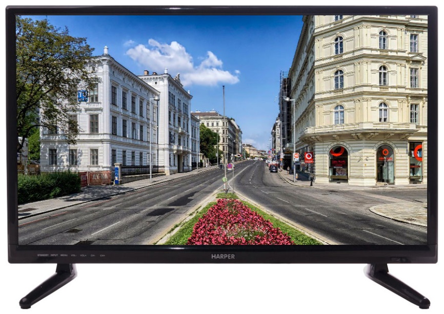 Телевизор Harper 24R470T, диагональ 24 дюйма, 1366x768, черный фото 1