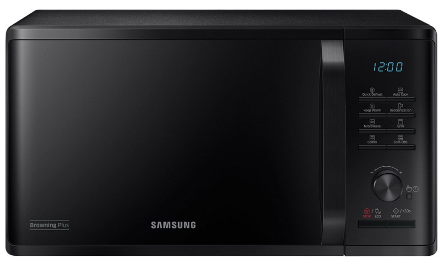 Микроволновая печь - СВЧ Samsung MG 23 K 3515 AK, 23 л, таймер, черный фото 1