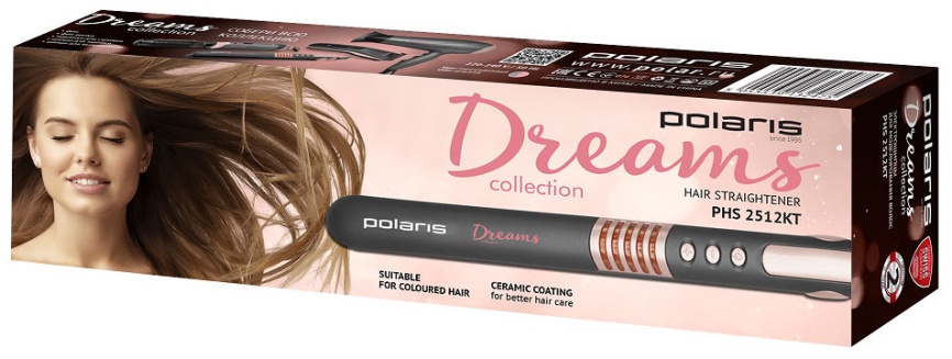 Выпрямитель для волос Polaris PHS 2512KT Dreams Collection маренго/розовый фото 9