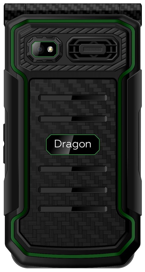 Мобильный телефон BQ 2822 Dragon Чёрный Зеленый фото 4