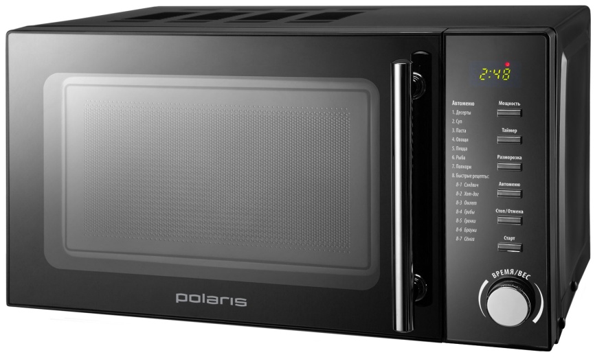 Микроволновая печь - СВЧ Polaris PMO 2002D RUS, чёрный фото 3